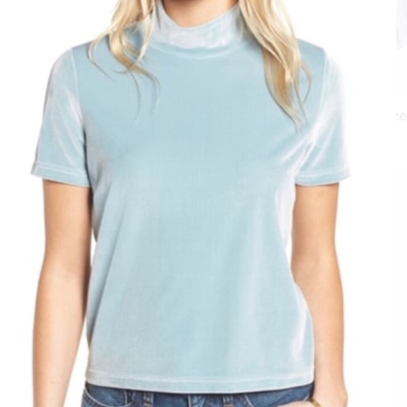 Madewell Tops - NWOT - Madewell Women’s Velvet Mockneck Top